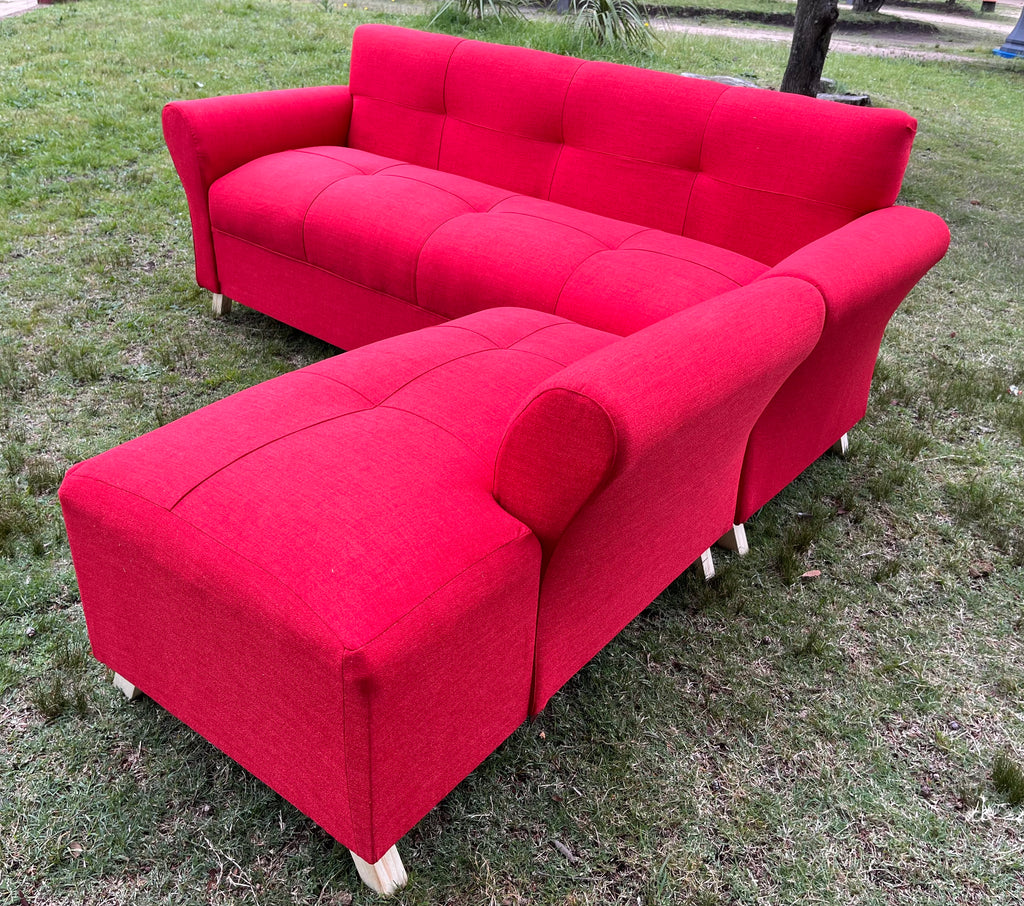 Sofá con chaise nórdico