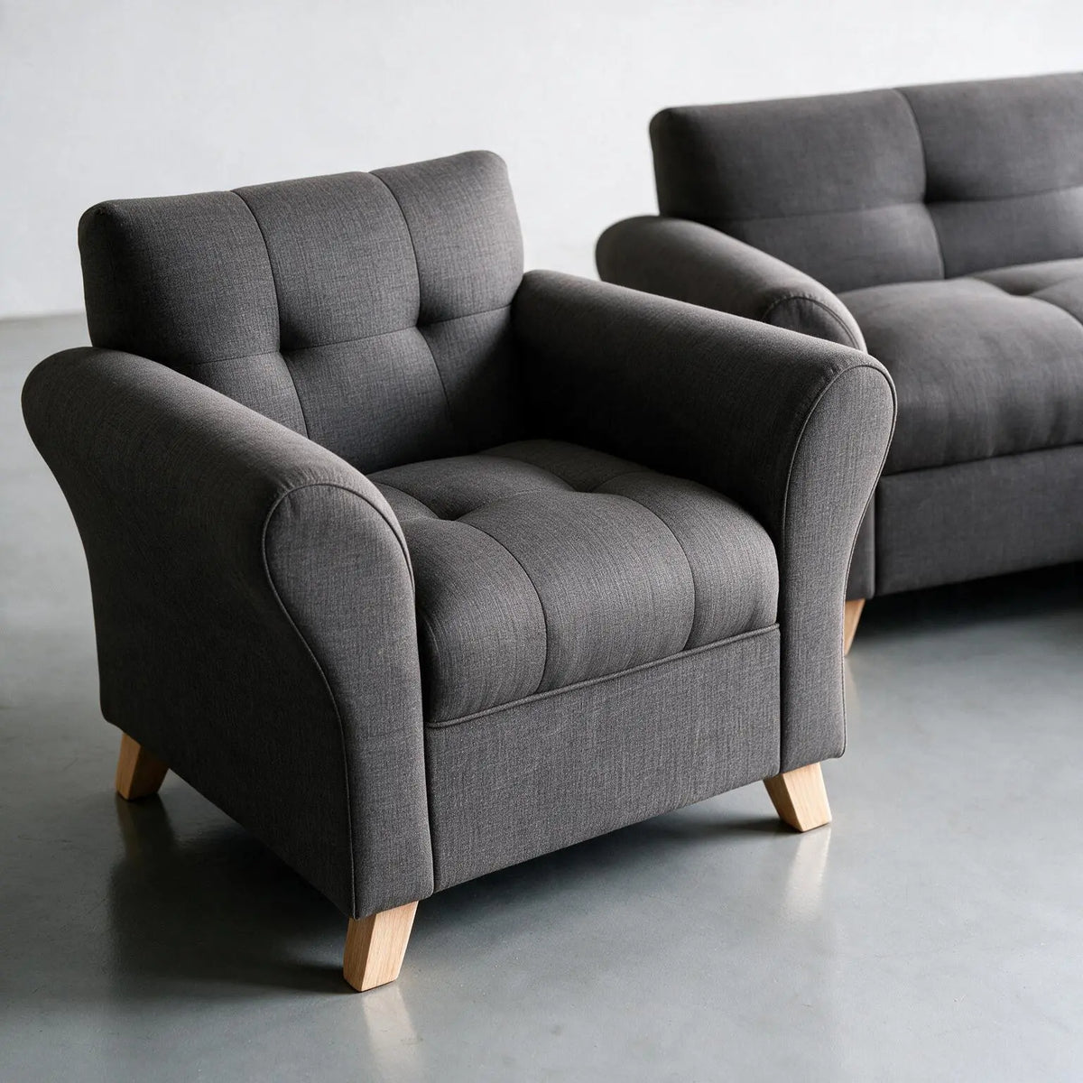 Sofá con chaise esquinero modelo Nórdico