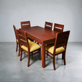 Comedor mesa recta con 6 sillas
