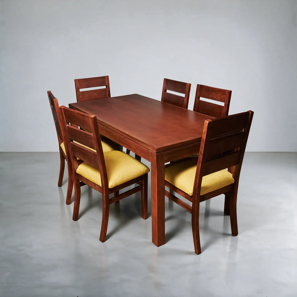 Comedor mesa recta con 6 sillas
