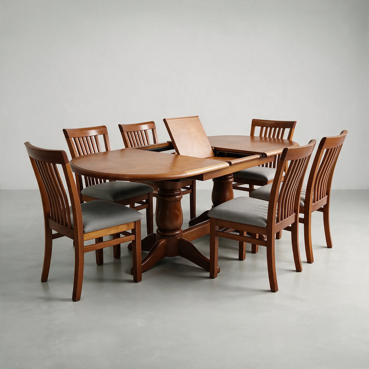 Comedor de 6 sillas con mesa extensible modelo Euca